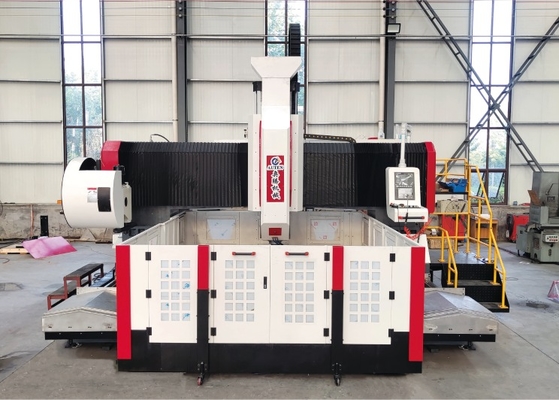 Portal Yüksekliği 800mm CNC Portal İşleme Flanş Plaka Delme Makinesi Mil konikliği BT50
