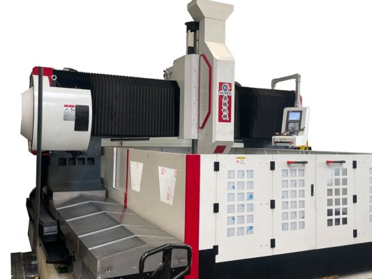 1000mm Gantry Yüksekliği Çift Başlı CNC Plaka Döşeme TappingMakine Ve İş Parçası Boyutu 3500x3500mm