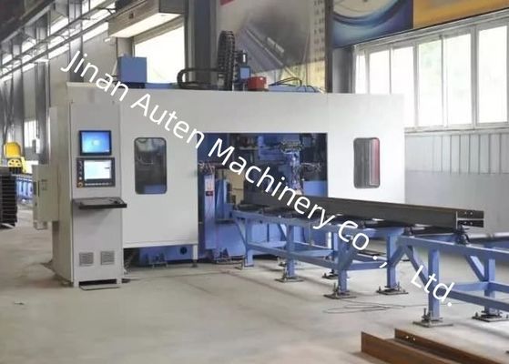 Genişlik Aralığı 150～1250mm CNC H Kiriş Delme İşaretleme ve Diş Açma Makinesi BT40 İş Mili Konik Deliği