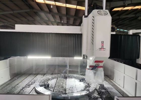 9000x7500x4000mm Genel Boyut CNC Portal Flanş Delme ve İşaretleme Makinesi BT50 Koniği