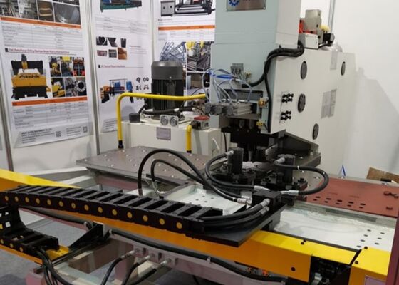 Çelik Yapı Fabrikasyonu CNC Hidrolik Plak Patlama Makinesi İnşaat Çelik Plak İşleme