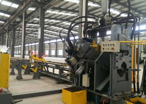Trafo Yapısı İmalatı Otomatik CNC Açılı Çelik Delme Makinesi Kafes Kule İçin