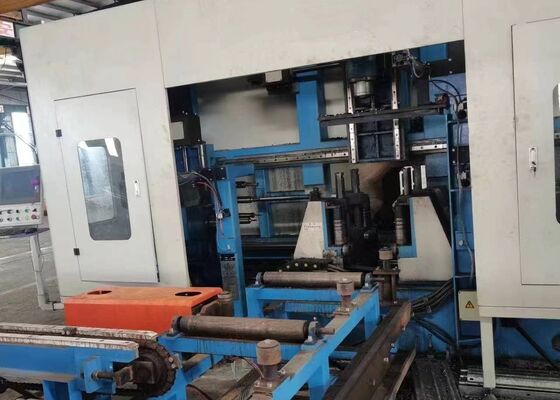 Köprü İnşaat Endüstrisi Kanal Çelik için CNC Çubuk Borulama ve Testere Makine Liniyası