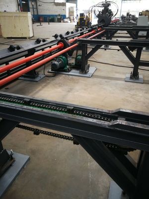 100mm CNC Açı Hattı Makinesi Yüksek Hızlı CNC Delme Makinesi Hattı