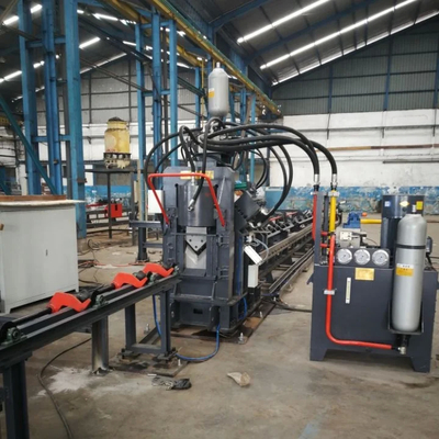 1800 KN kesme gücü ile özelleştirilebilir 3 başlı CNC açı delme makinesi