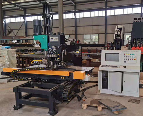 1200KN Servo Feed Borma Gücü 26mm Max Bıçaklama Diametresiyle Cnc Plate Delik Borma Makinesi