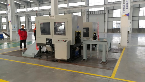Auten otomatik açılı kök freze makinesi çelik kule endüstrisinde GQC250-2Q modeli