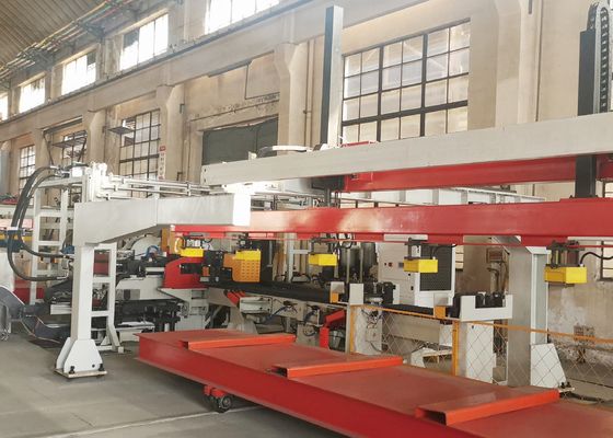4000 - 8000mm Uzunluğunda Otomotiv Boyuna Kiriş Düz Plaka 1200KN Nominal Kuvvet CNC Zımbalama Üretim Hattı