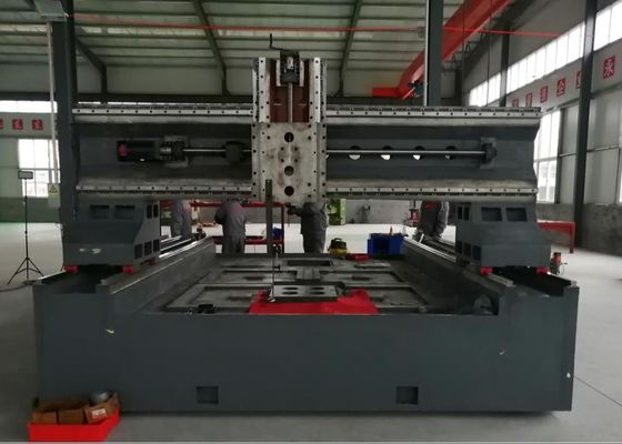 CNC Plaka Borma ve freze makinesi 1600 * 1600mm İş parçasının hassasiyeti Top vidaları Servo motorlar