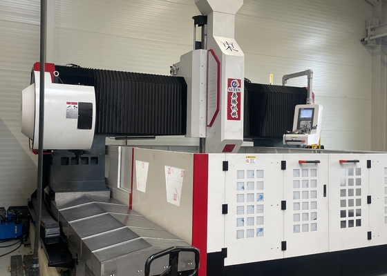 Portal Yüksekliği 800mm CNC Portal İşleme Flanş Plaka Delme Makinesi Mil konikliği BT50