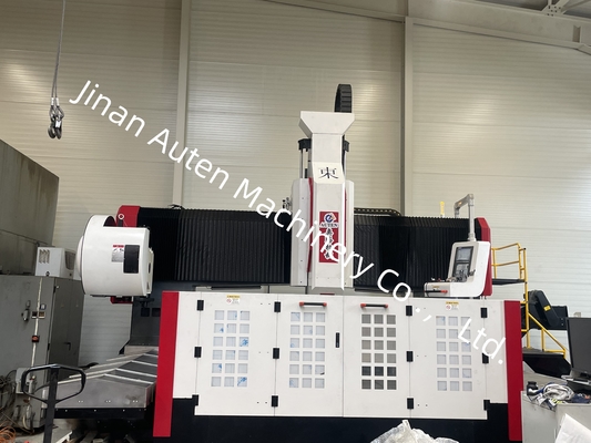 T Yuvası Genişliği 28mm Flanş CNC Plaka Delme Makinesi 100mm Maksimum Çap