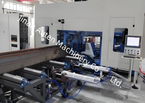 Bt40 Spindle Bor Taper Çelik Yapısı H Beam Cnc Drilling And Sawing Machine Line 5-30mm Drilling Diameter Range
