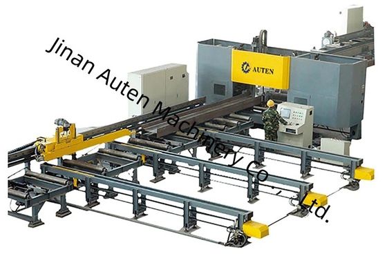 Üç Milli BT40 CNC Kiriş Delme İşaretleme ve Kesme Makinesi Kiriş Uzunluğu 2000～13000mm