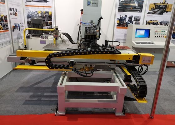 3.2×3×1.9m Genel Boyut CNC Plaka Zımbalama İşaretleme ve Delme Makinesi 3 Kalıp İstasyonu