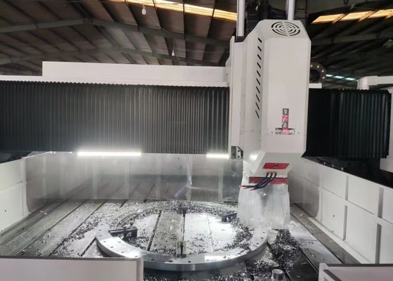 4000x1600mm İş parçasının boyutu CNC plaka flange sondaj freze makinesi 800mm Gantry yüksekliği