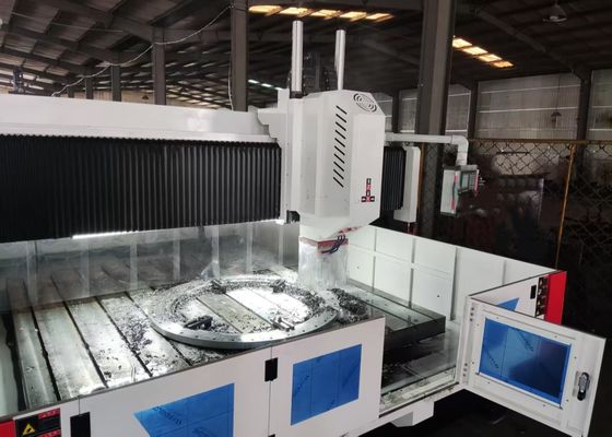 9000x7500x4000mm Genel Boyut CNC Portal Flanş Delme ve İşaretleme Makinesi BT50 Koniği
