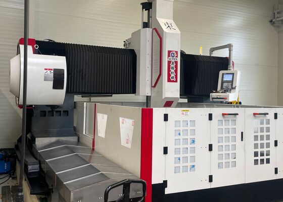 2500x2500mm Split CNC Gantry Drilling Milling Marking Machine 2x4.2kW Servo Motor Power