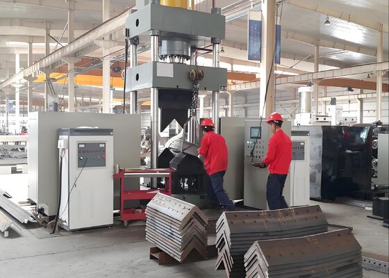 CNC Automatic Beading And Heating Machine For Carbon Steel Angle Profiles With PLC Control