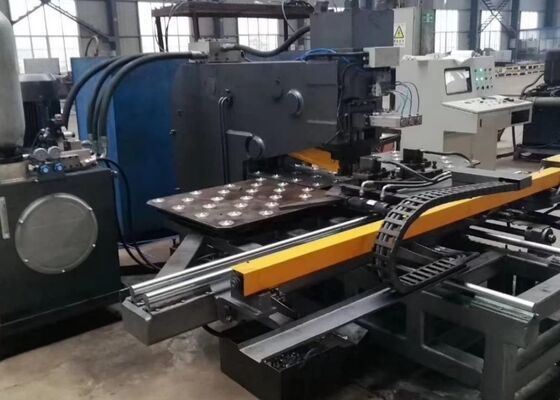 Otomatik CNC hidrolik delikleme makinesi güç aktarım hattı kule bağlantı plağı için