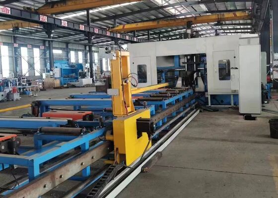 Çelik İnşaatı için Yeni CNC H Çubukları Borma Makinesi 11/15KW Döner Motor Gücü