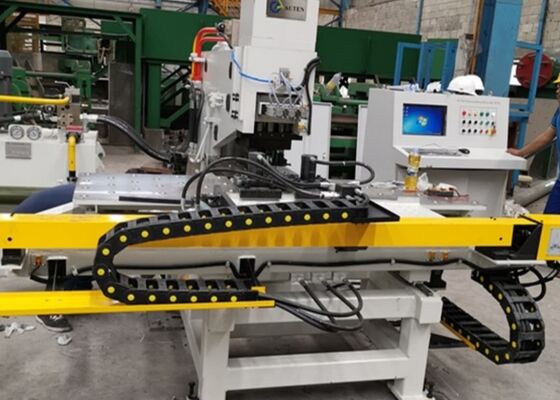 Çelik Yapı Endüstrisine Uygulanan Cnc Plaka Delme Makinesi 800/1200KN Markalama Kuvveti