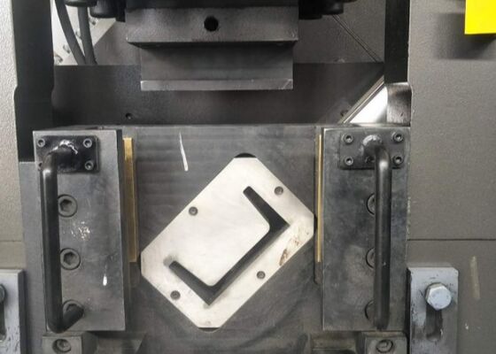 Cross-Arms Hoops In Electric Power Tower Iron Accessories Use CNC Punching Machine For Flat Steel