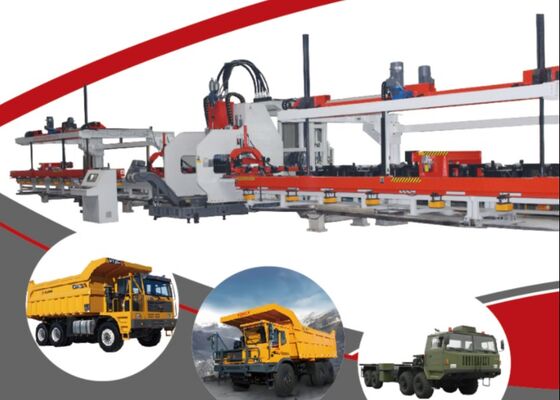 İnşaat Araçları Kullanılan CNC Hafif Kamyon Plak Çubuk Çakma Yaprak Metal İşleme hattı