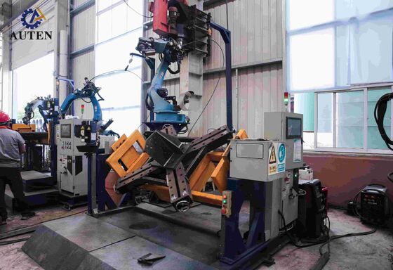 Çift Pozisyonlayıcı ve Beş Eksenli Portal ile İletim Kulesi Kaynağı Sağlayan Robot Kaynak Makinesi