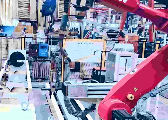 1465mm 2010mm Kol Açıklığı Robotik Kaynak İş İstasyonu 12KG Yük Kapasitesi