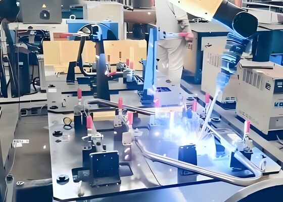 1465mm 2010mm Kol Açıklığı Robotik Kaynak İş İstasyonu 12KG Yük Kapasitesi