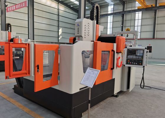 28mm T-Slot Genişliği CNC Plaka Borma ve freze makinesi 30mm Max. Borma çapı
