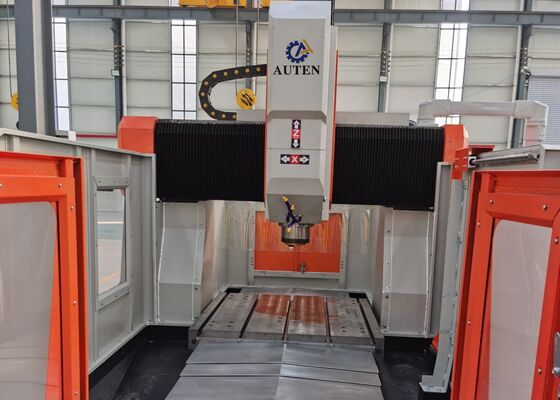 28mm T-Slot Genişliği CNC Plaka Borma ve freze makinesi 30mm Max. Borma çapı