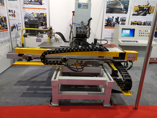Yüksek hassasiyet ve güvenilirlik CNC çelik levha delme makinesi Servo motor besleme