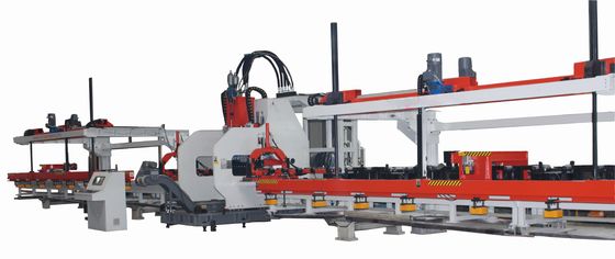 Yüksek yapılandırılmış 60KW Güçlü CNC Plate 3 eksenli Otomatik Bıçaklama Makinesi Uzunlamalı kirişlerin Hidrolik Bıçaklama Makinesi