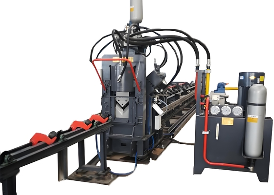 Tamamen Otomatik CNC Köşe Çelik Delme, İşaretleme ve Tel Kesme Entegre Makinesi