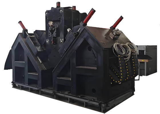 Her tarafta 3 matkap CNC açı matkap ve vurma makinesi hattı 40m / min açının besleme hızı