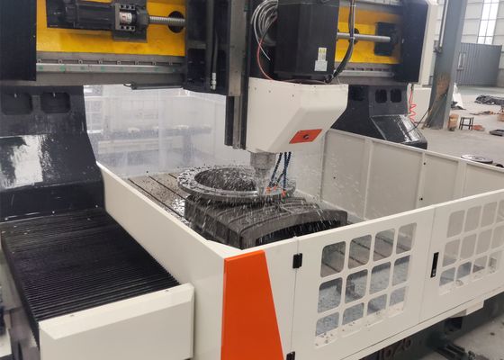 6500x4000x2700mm Toplam Boyut CNC Flange Borma freze makinesi 28mm T-Slot Genişliği Çalışma masası