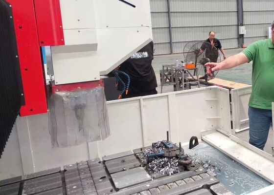 Sıcaklık Değiştiricisi Plaka Kuyruklama Makinesi CNC Plaka Kuyruklama Makine Fresleme Makine Çelik Plaka Kuyruklama Makine