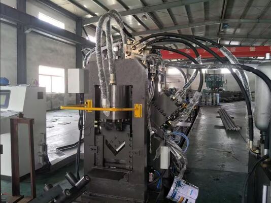 Açı, yassı çubuk ve kanal çeliği işleme için entegre 3'ü 1 arada CNC çelik imalat hattı