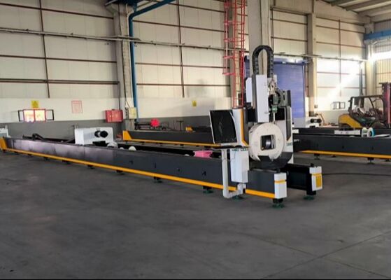 380V / 50Hz Güç Kaynağı CNC Lazer Boru Kesme Makinesi 300mm X Ekseni Yol Programı