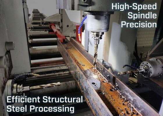 Model BHD500/3 CNC H-Bölümlü Çelik Kombine İşlem Makinesi 100~3000r/Min Döner Hız