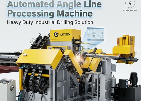 Çelik Çerçeve için Kullanılır Hidrolik Sistemle Çelik Çaplı Matkap Makine hattı