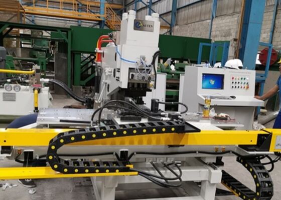 Model BNC100 Cnc Köprü Çelik Yapısı Endüstrileri için Bağlantı Plakası Punçlama Makinesi