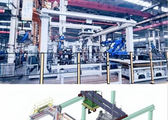 1465mm,2010mm Kol Genişliği Bir Robotik Kaynak Çalışma İstasyonu 12KG Yük Kapasitesi