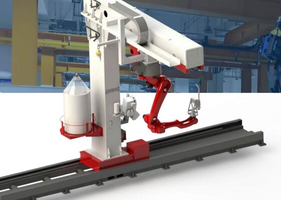 ± 0.07mm Tekrarlanabilirlik Ters Demiryolu Kaynak Robotu Makine 180000Lux Işık Direnci