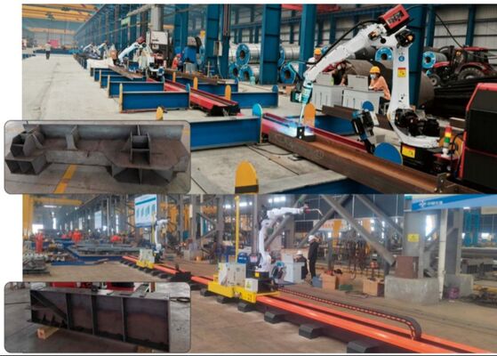 Çelik Yapı Endüstrisi Akıllı Kaynak Robotu BR-2010A Pro/DG9 Yeraltı Demiryolu Tipi Kaynak Robotu